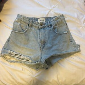ROLLA'S Women's Faded Blue Jean Shorts